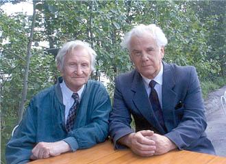 Встреча в августе 1999 г.  М.Г. Слинько и Р.А. Буянов